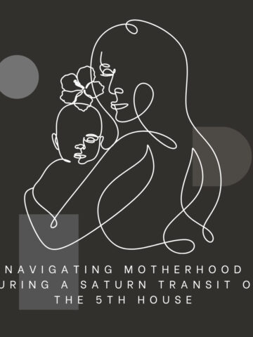 An image of a mother holding a baby for the article Navigating Motherhood During a Saturn Transit of the 5th House.