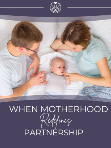 A featured image of a husband, wife and child for the article When Marriage Redefines Partnership.